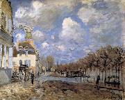 Alfred Sisley, Boat in the Flood at Port-Marly